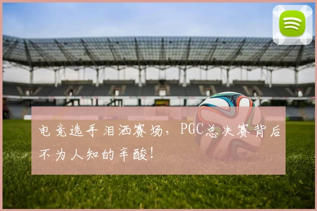 电竞选手泪洒赛场,PGC总决赛背后不为人知的辛酸!