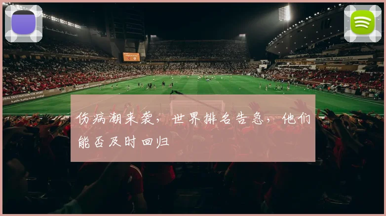 伤病潮来袭，世界排名告急，他们能否及时回归